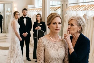 THE BOUTIQUE OWNER LOOKED ME IN THE EYE AND WHISPERED, “HIDE.” FIVE MINUTES LATER, I HEARD MY NAME IN A CONVERSATION THAT SHOULD NEVER HAVE EXISTED BEFORE MY DAUGHTER’S WEDDING. I had gone to pick up my dress. That was all.