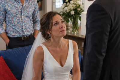 My husband stood over me in my wedding dress and t…