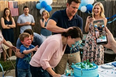 My Husband Smashed My Face Into Our Son’s Birthday Cake — But When the Ballroom Doors Opened, He Finally Learned Who I Was