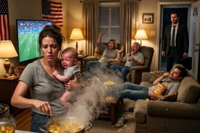 I Came Home Early and Saw My Wife Cooking With Our Crying Baby in Her Arms While My Family Watched the World Cup — By Morning, I Threw Them All Out